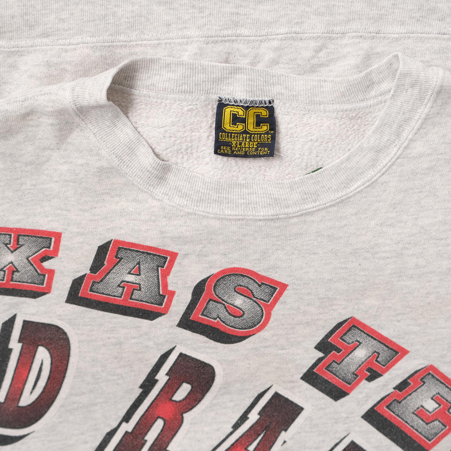 Vintage Texas & Tech Red Raiders Sweater XLarge 