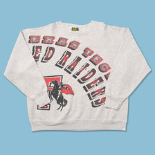 Vintage Texas & Tech Red Raiders Sweater XLarge 