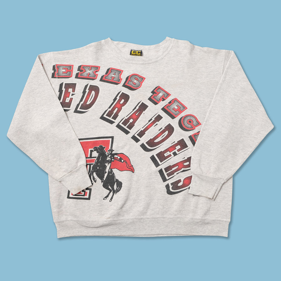Vintage Texas & Tech Red Raiders Sweater XLarge 