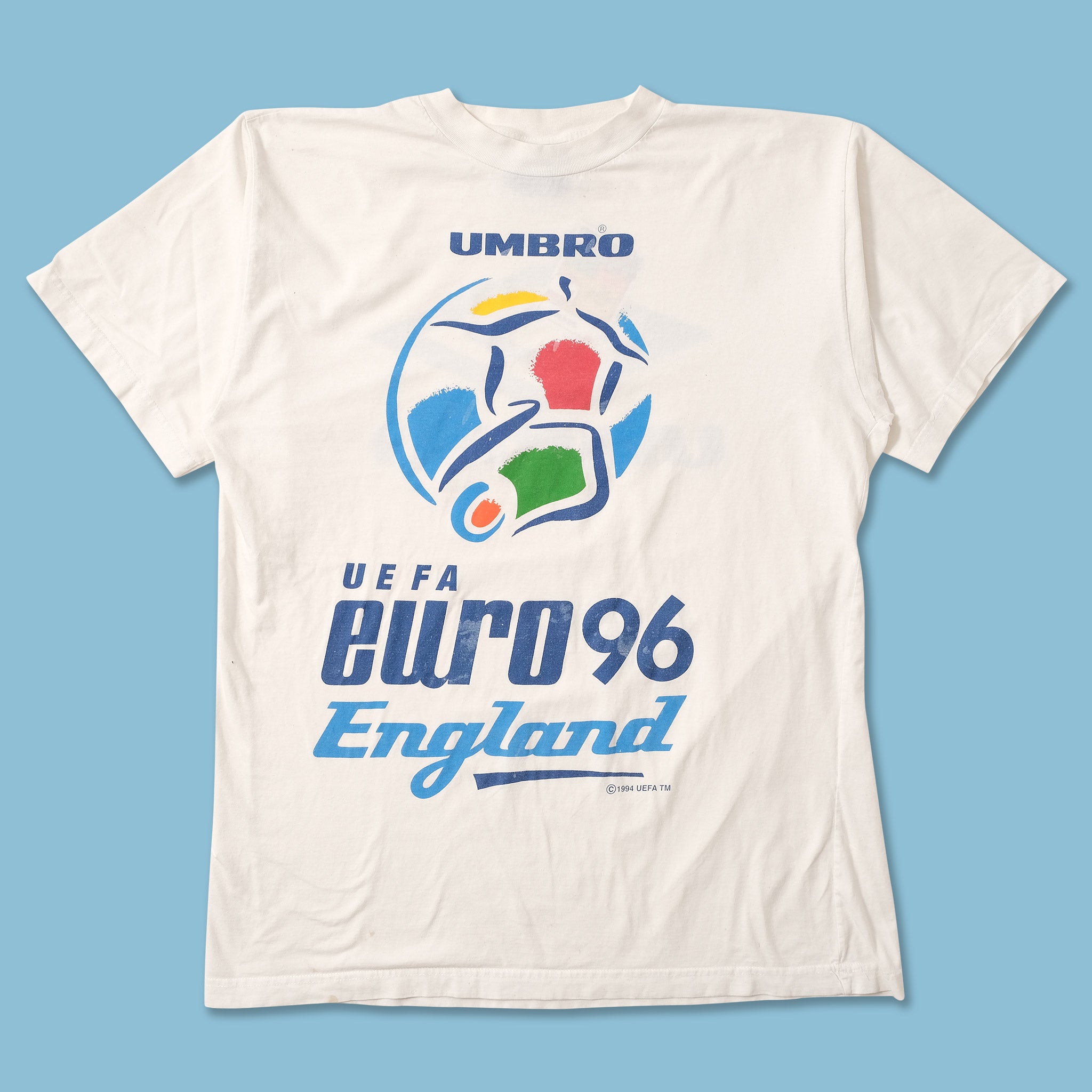 アンブロxイングランド代表 EURO96 ビンテージTシャツ umbro ユーロ Vintage UEFA Euro 96 England Umbro Map T Shirt Soccer