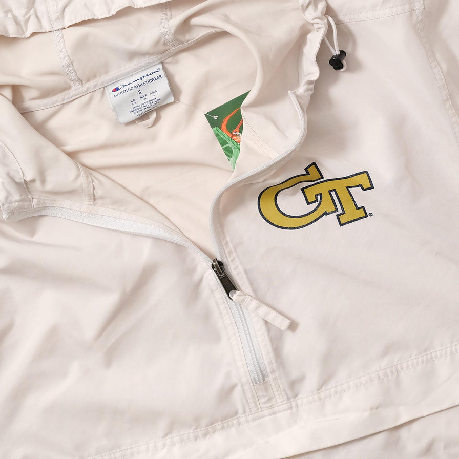 Women's Champion Georgia Tech Half Zip Windbreaker Small 