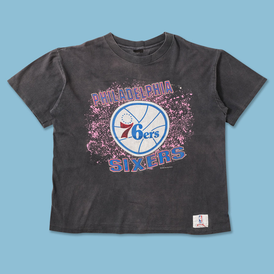 1989 Nutmeg Philadelphia 76ers T-Shirt XXLarge 