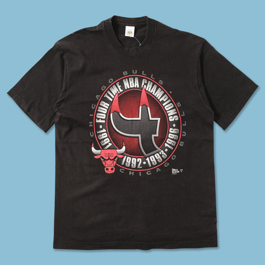 1996 Chicago Bulls Four Time Champions T-Shirt Large 