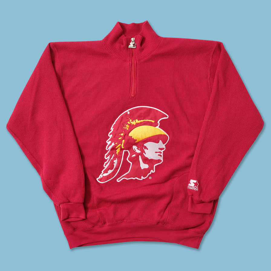 Vintage Starter Lined Q-Zip Pullover Large 