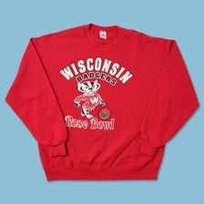 Vintage Wisconsin Badgers Rose Bowl Sweater XLarge 