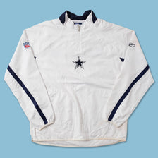 Vintage Dallas Cowboys Q-Zip Windbreaker Large 