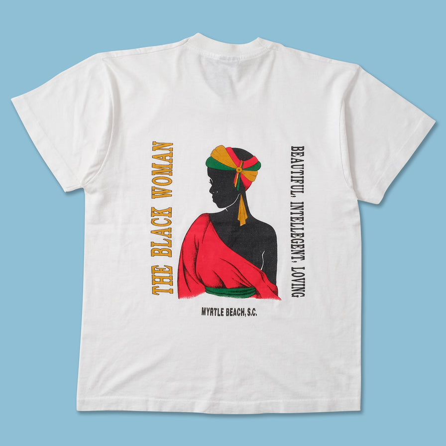 Vintage The Black Woman T-Shirt Small 
