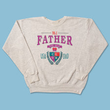 Vintage Best Father Sweater Large 
