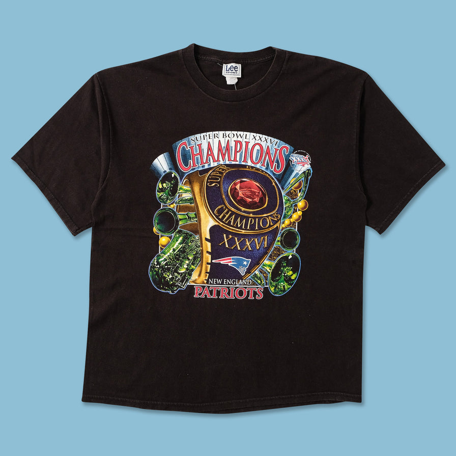 2002 New England Patriots T-Shirt XLarge 