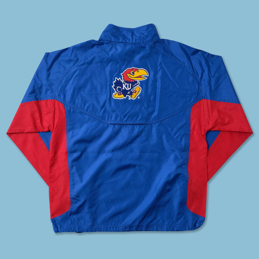 Kansas Jayhawks Half Zip Windbreaker Medium 