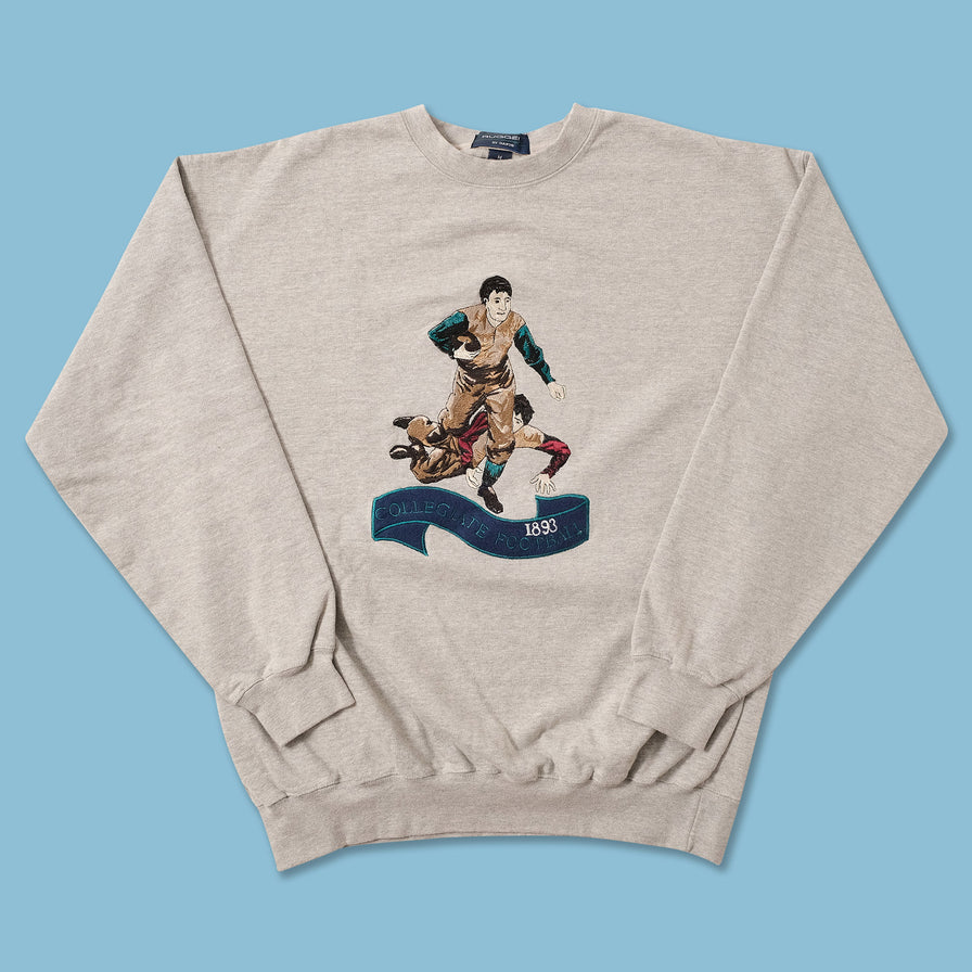 Vintage Collegiate Football Sweater Medium 