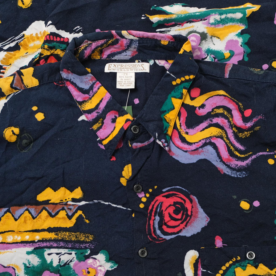 Vintage Pattern Shirt XXLarge 