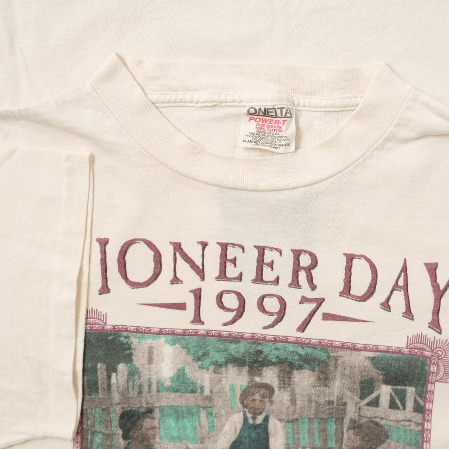 Vintage 1997 Pioneer Day T-Shirt Large 