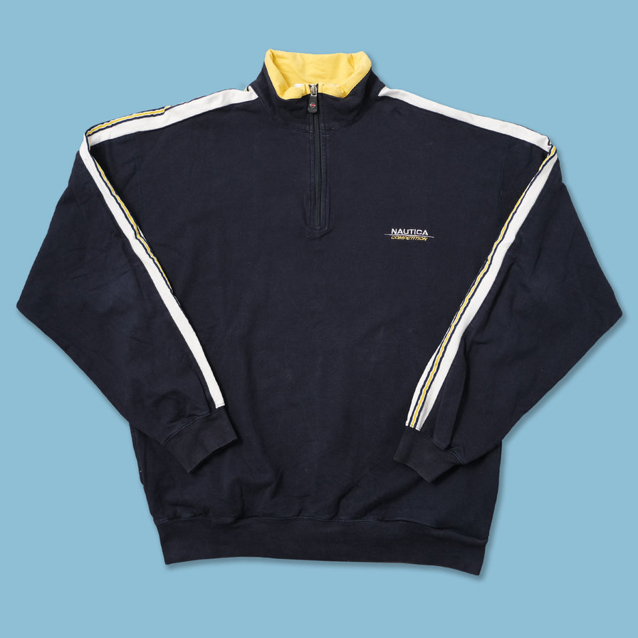 Vintage Nautica Competition Q-Zip Sweater XLarge 