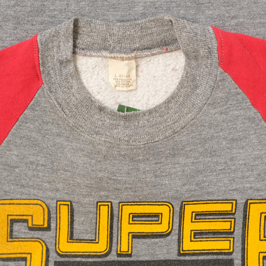 Vintage 1986 Super Bowl Patriots vs. Bears Sweater Medium 