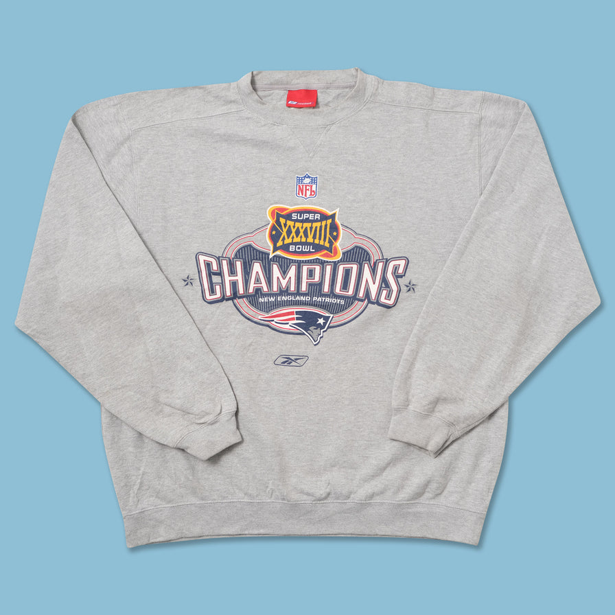 Vintage 2004 Reebok New England Patriots Sweater Large 
