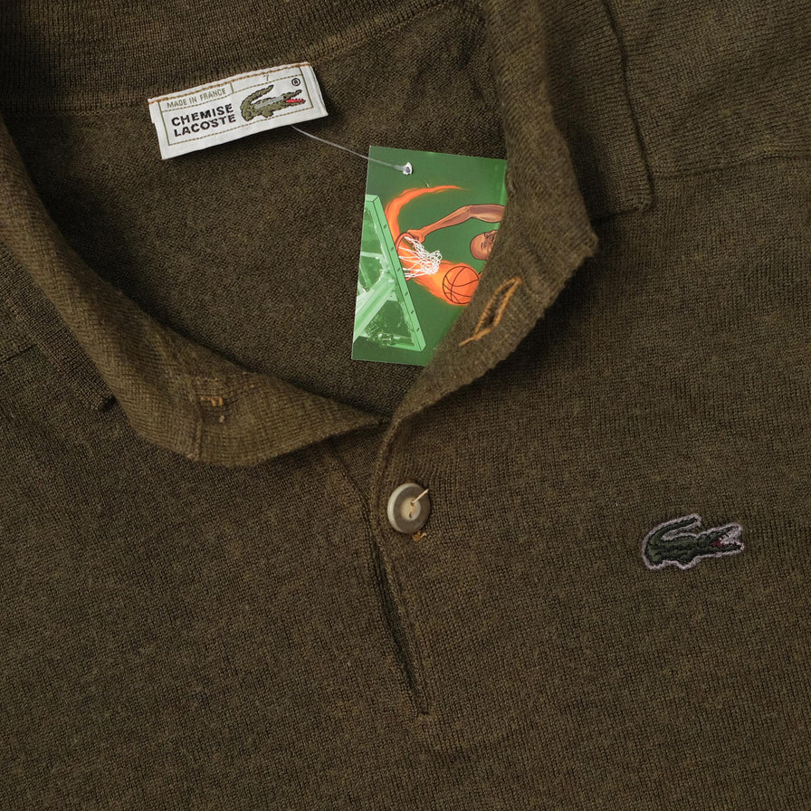 Vintage Lacoste Knit Sweater Medium 