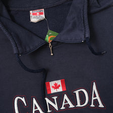 Vintage Canada Quebec Q-Zip Sweater XLarge 