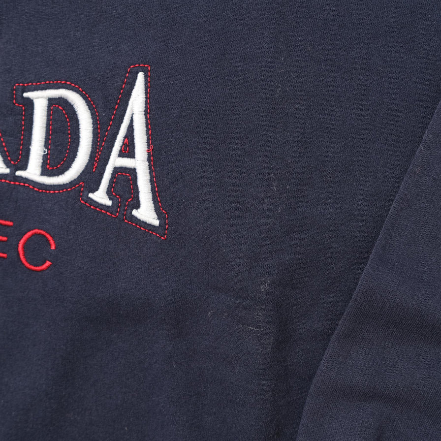 Vintage Canada Quebec Q-Zip Sweater XLarge 