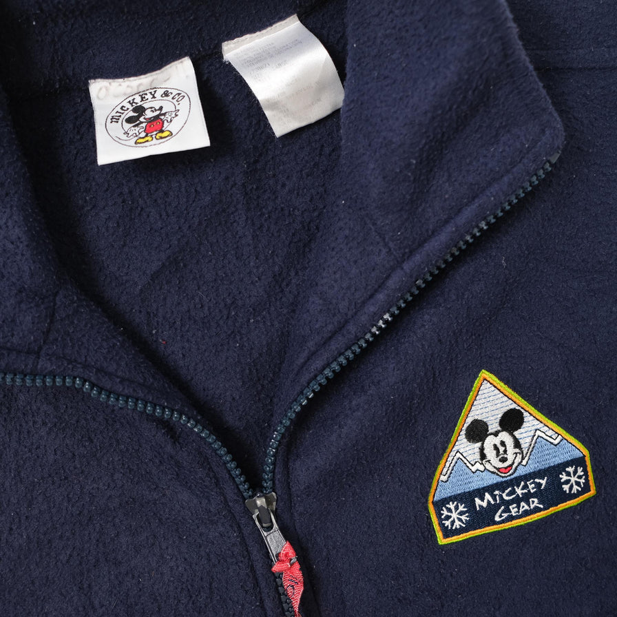 Vintage Mickey Mouse Fleece Vest Small 