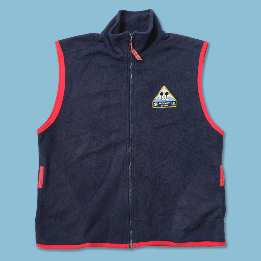 Vintage Mickey Mouse Fleece Vest Small 