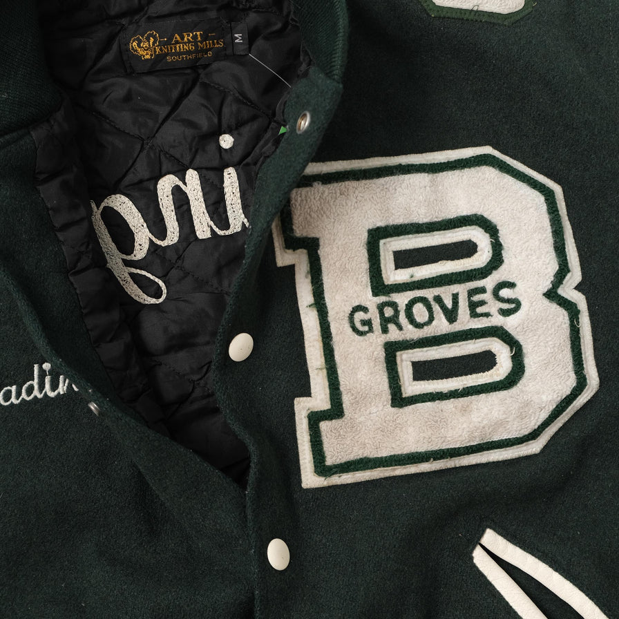 Vintage College Wool Jacket Medium 