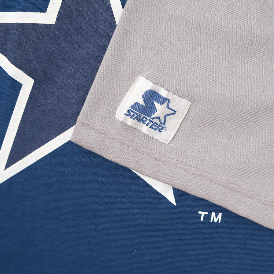 Vintage DS Starter Dallas Cowboys Hooded T-Shirt Medium 