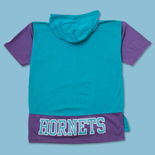 Vintage DS Starter Charlotte Hornets Hooded T-Shirt Large 