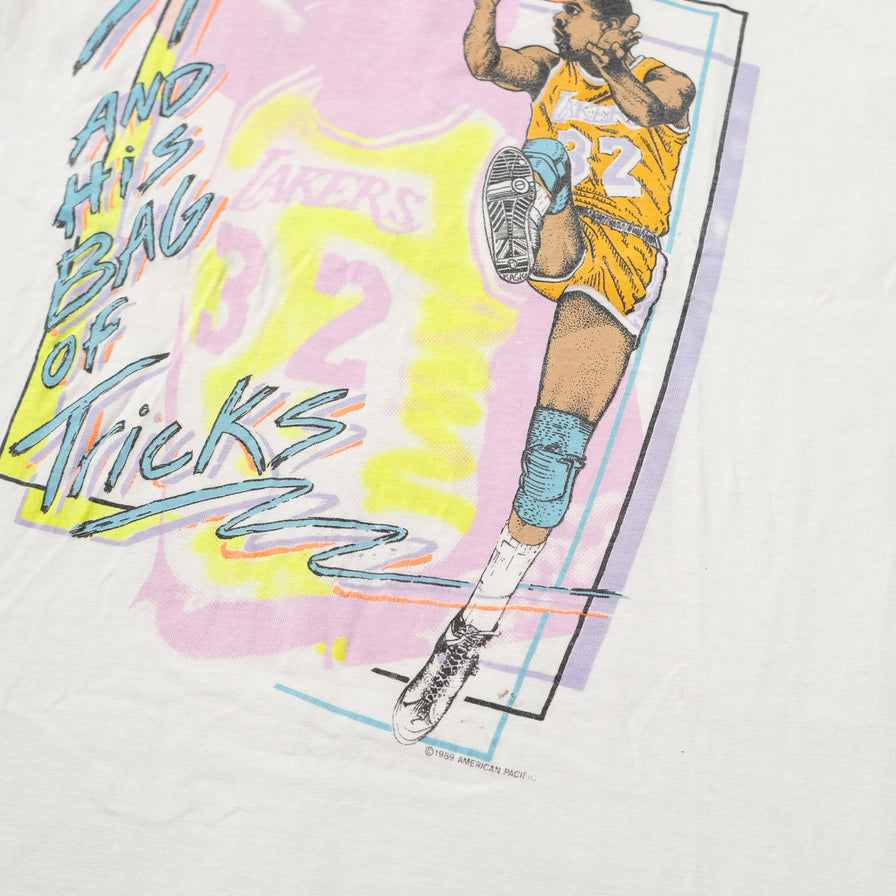 Vintage 1989 Magic Johnson T-Shirt Medium 