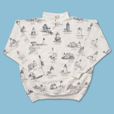 Vintage Lighthouse Sweater XLarge 