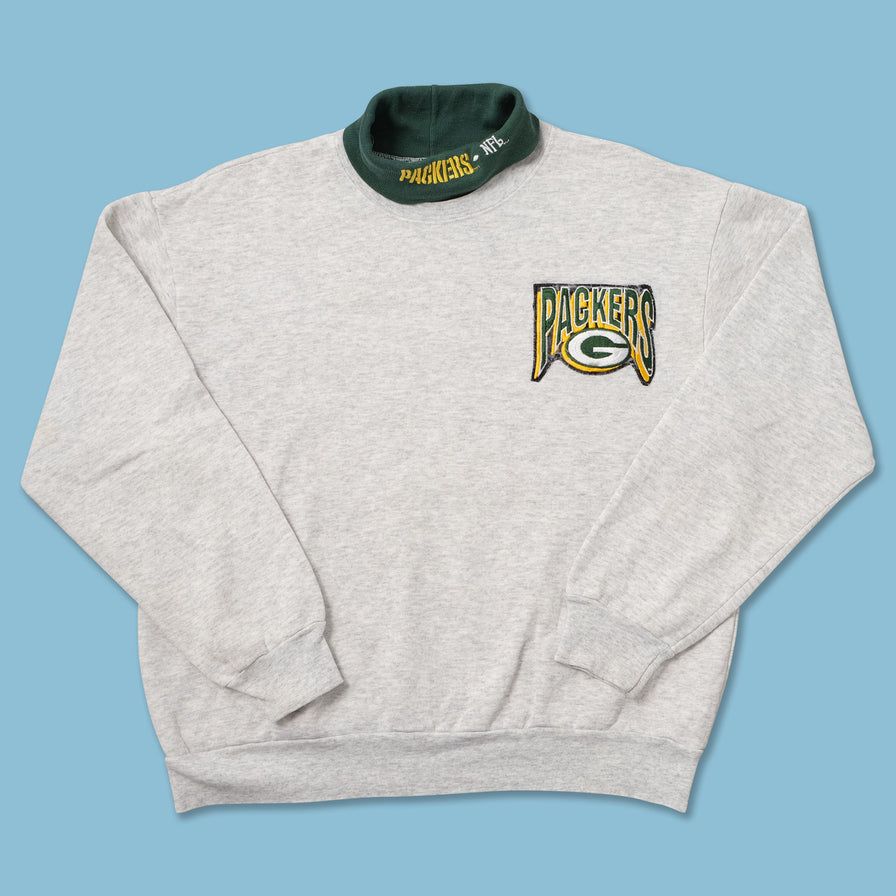 Vintage Green Bay Packers Turtleneck Sweater Large 