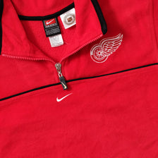 Vintage Nike Detroit Red Wings Q-Zip Fleece Small 
