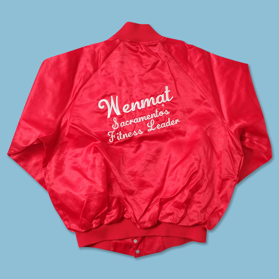 Vintage Satin College Jacket Large 