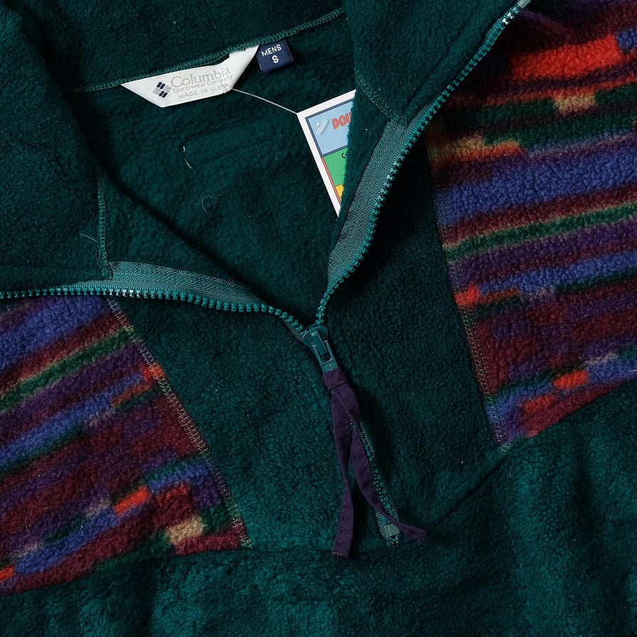 Vintage Women's Columbia Half Zip Fleece Small 