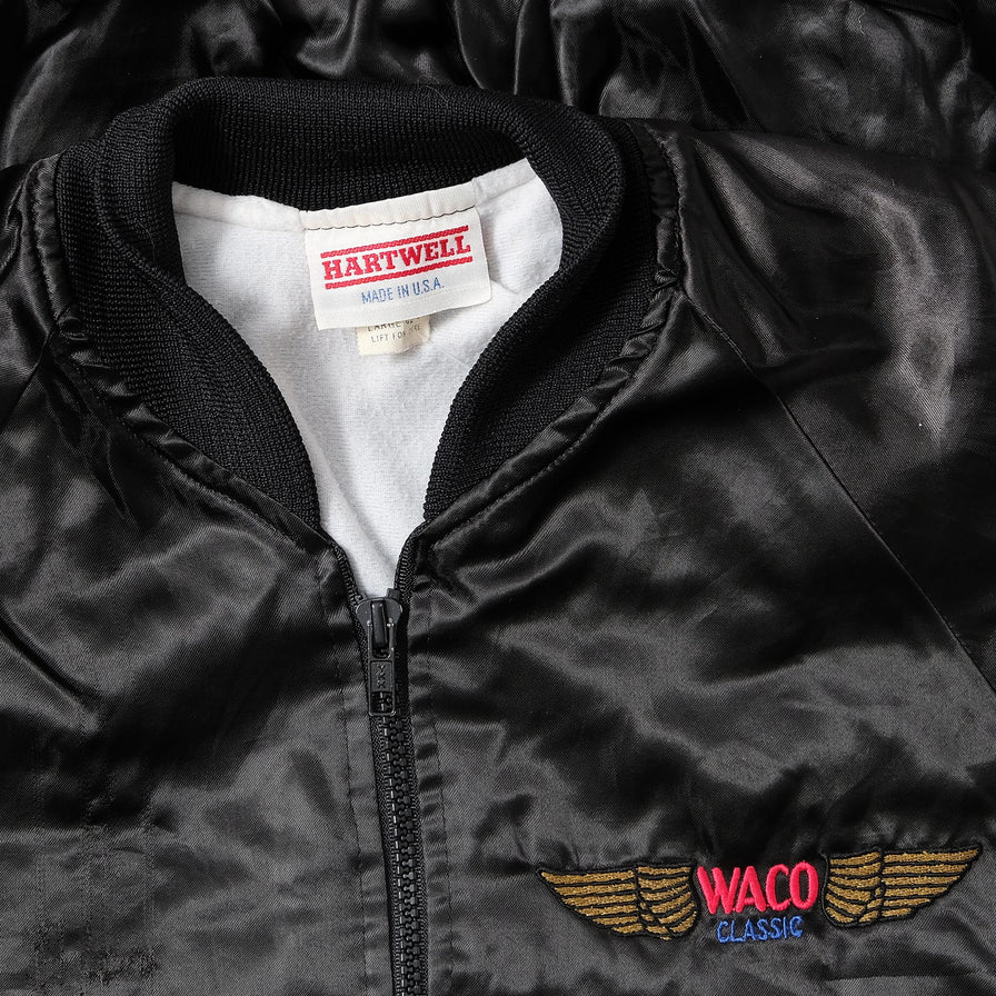 Vintage Satin Bomber Jacket Medium 