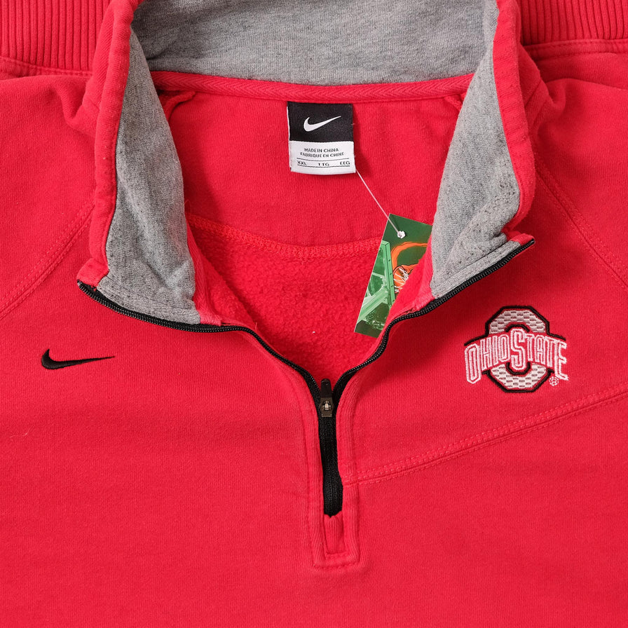 Nike Ohio State Buckeyes Q-Zip Sweater XXLarge 