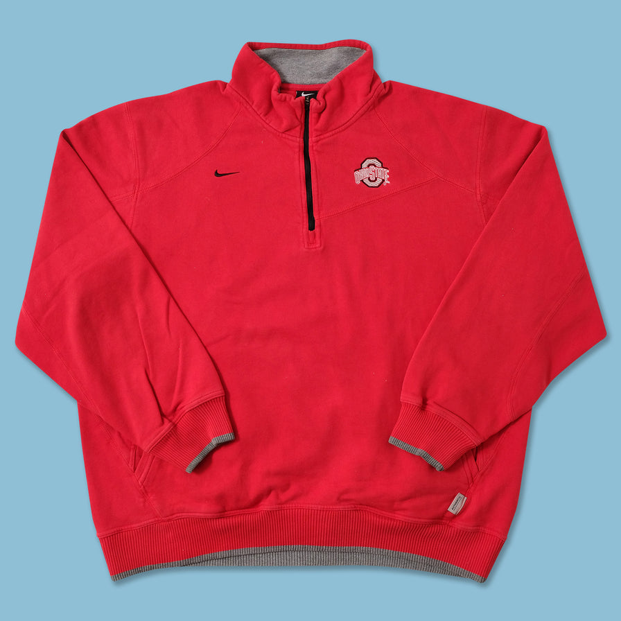 Nike Ohio State Buckeyes Q-Zip Sweater XXLarge 