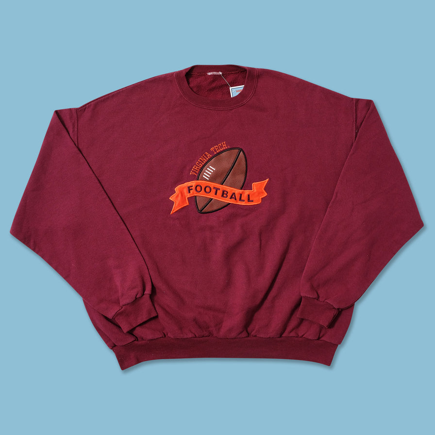 Vintage Virginia Tech Football Sweater XLarge 