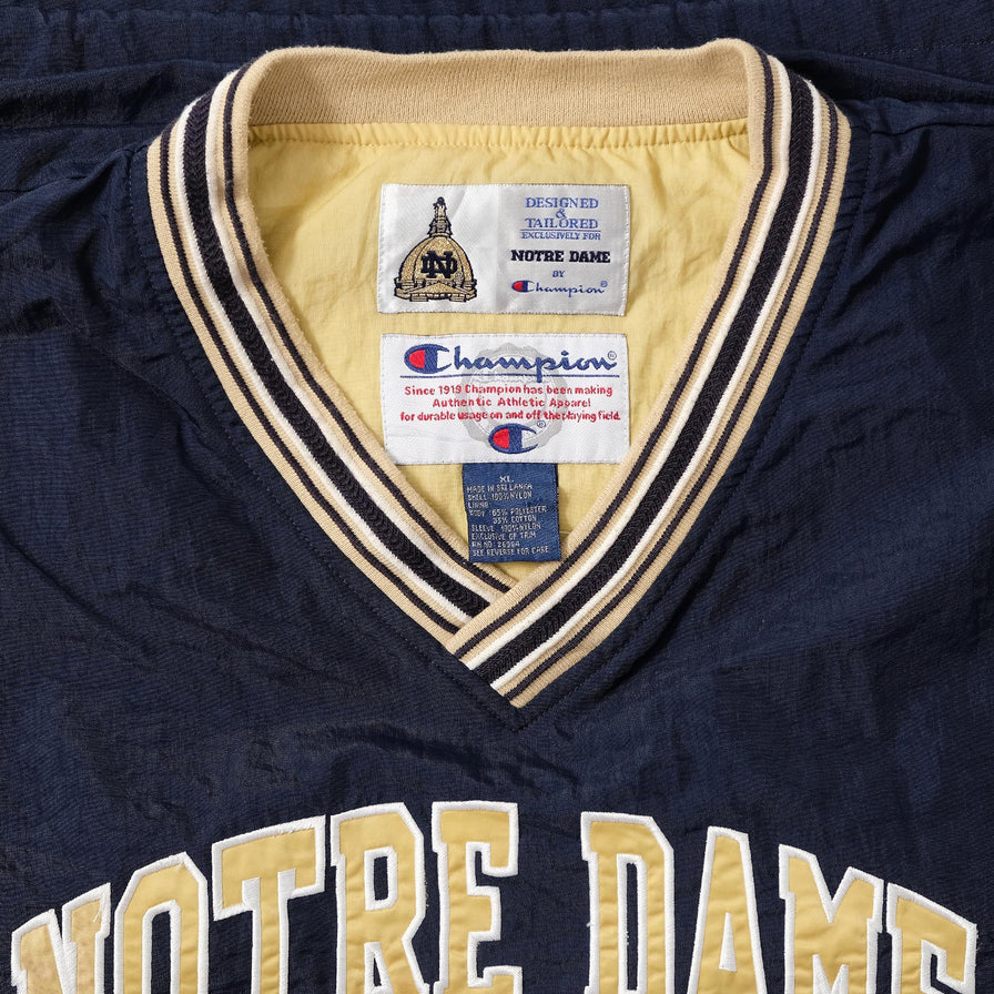 Vintage Champion Notre Dame Fighting Irish Windbreaker XLarge 
