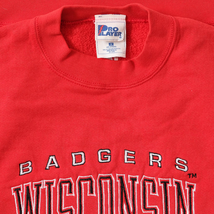 Vintage Pro Player Wisconsin Badgers Sweater Medium 