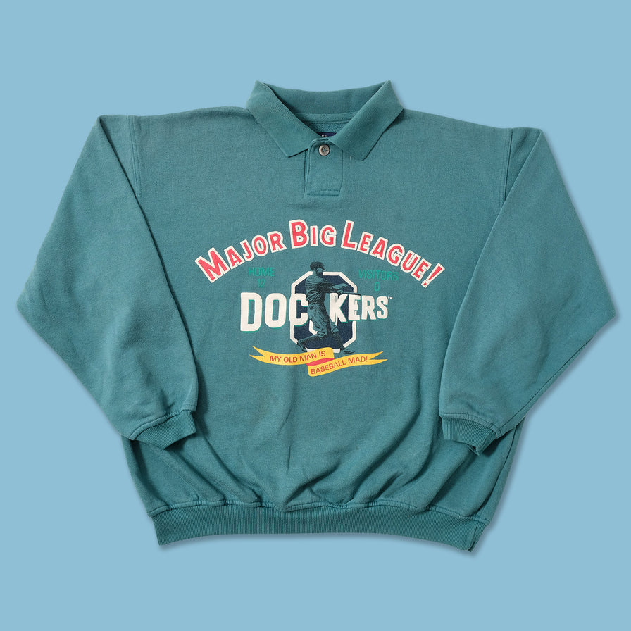 Vintage Women's Dockers Baseball Sweater Medium 