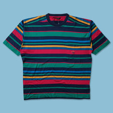 Vintage Paul Shark Striped T-Shirt Large 
