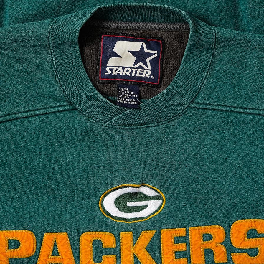 Vintage Starter Green Bay Packers Sweater Large 