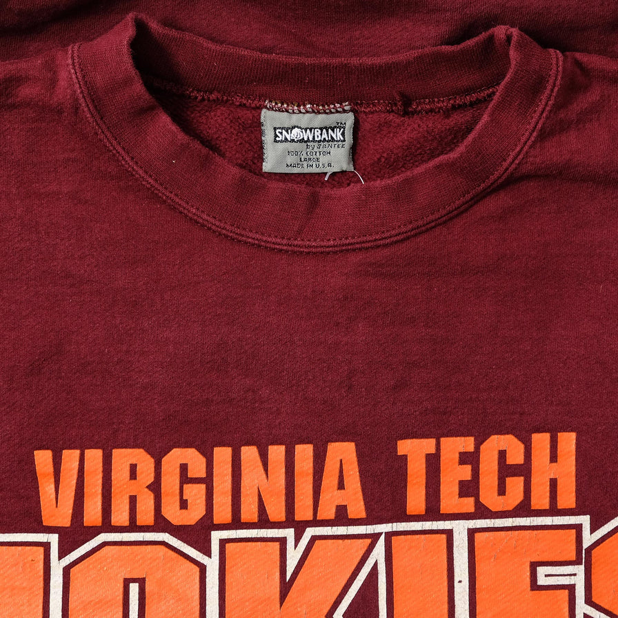 Vintage Virginia Tech Hokies Sweater Large 