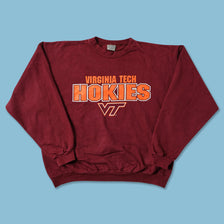 Vintage Virginia Tech Hokies Sweater Large 