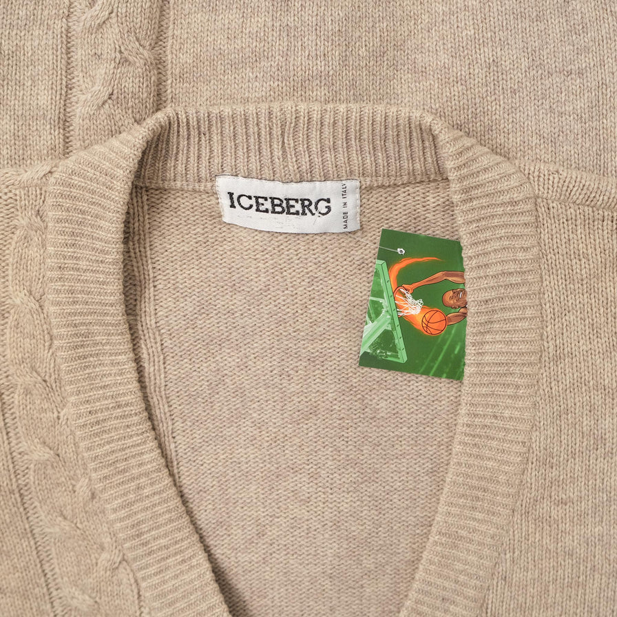 Vintage Iceberg Knit Cardigan Large 