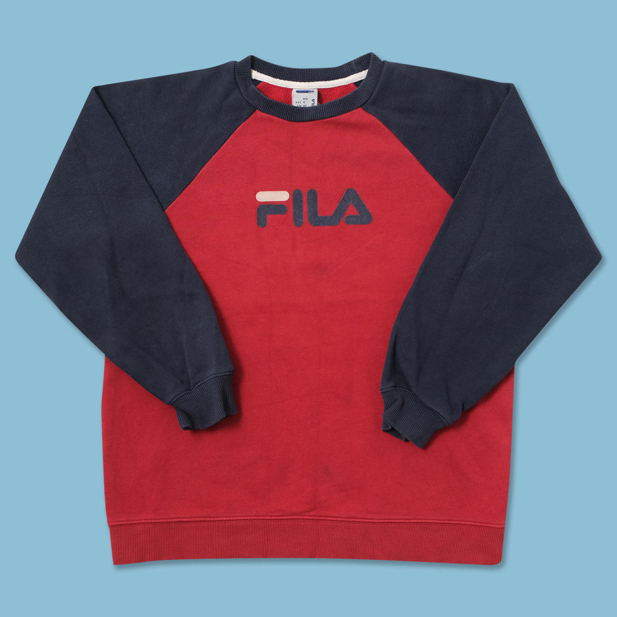 ruw Pijnboom Wegrijden Vintage Fila Kids Sweater Medium | Double Double Vintage