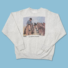 Vintage Rodeo Cowboy Sweater Medium 
