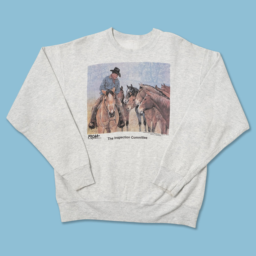 Vintage Rodeo Cowboy Sweater Medium 