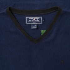 Vintage Polo Sport V-Neck Fleece Large 